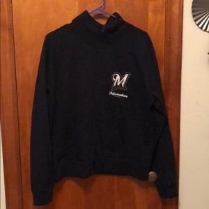 Milwaukee Brewers zip up sweatshirt
